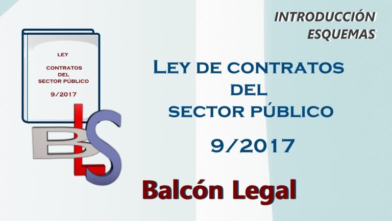 Ley de contratos del sector publco
