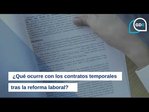Reforma laboral contratos temporales