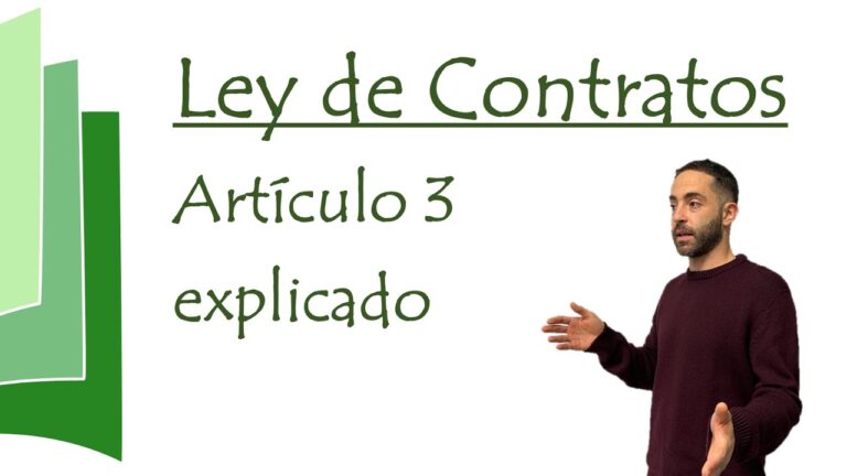 Art 3 ley de contratos del sector publico